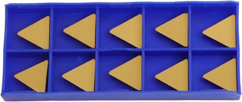 Cloudpower 10PCS Carbide Turning Inserts TPGN160308 TPG322 Carbide Inserts for Lathe and Milling Machine, Semi-Finishing and Finishing, Steel/Stainless Steel/Iron Processing - Image 1